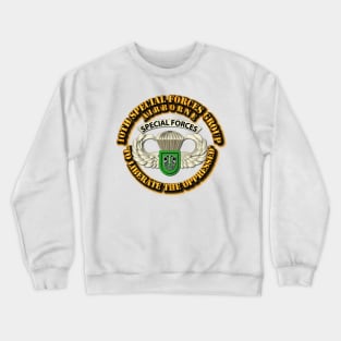 SOF - 10th SFG - Airborne Badge Crewneck Sweatshirt